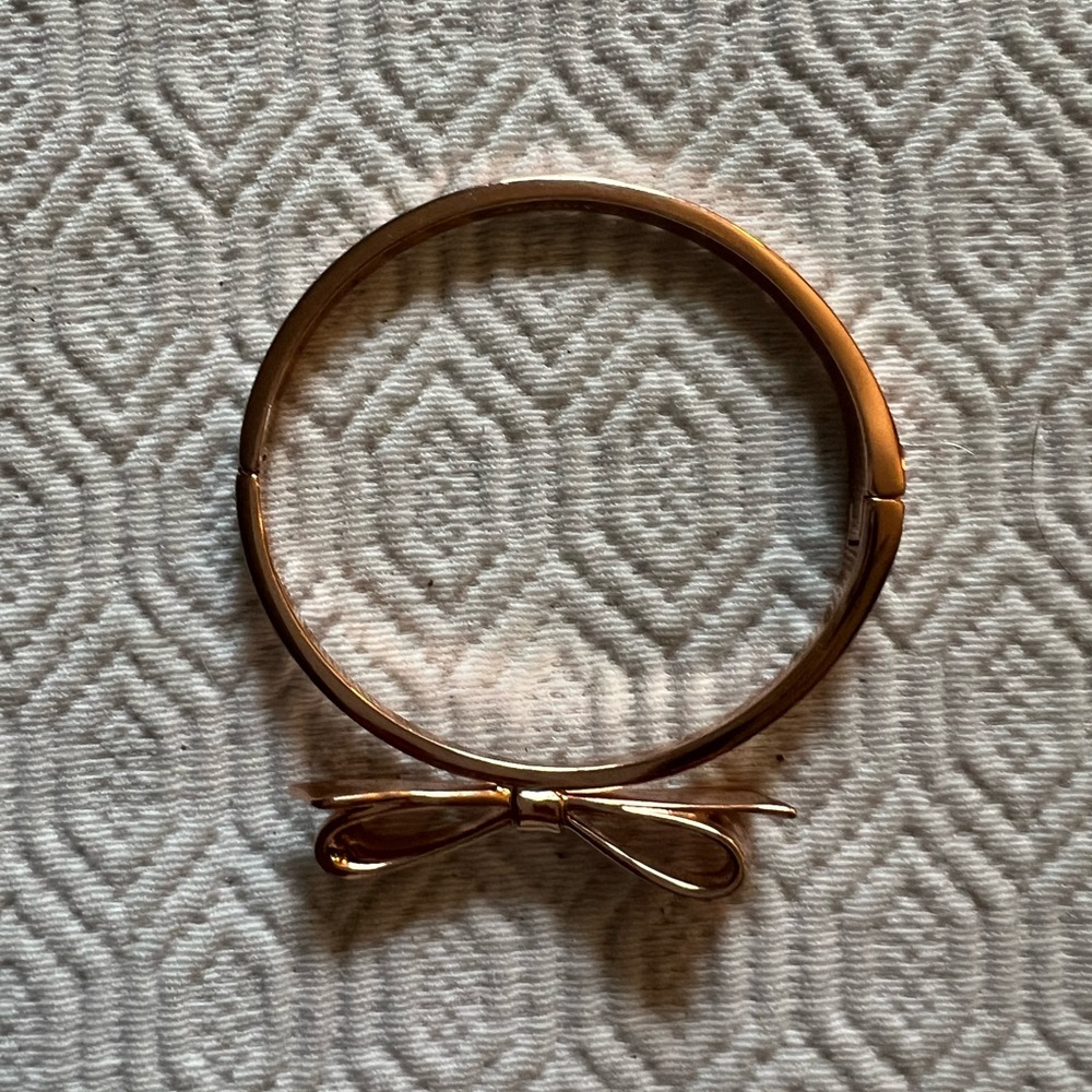 kate spade Rose Gold Bow Bangle Bracelet